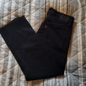 Levi Jeans Black Wedgie Straight High Waist Petite